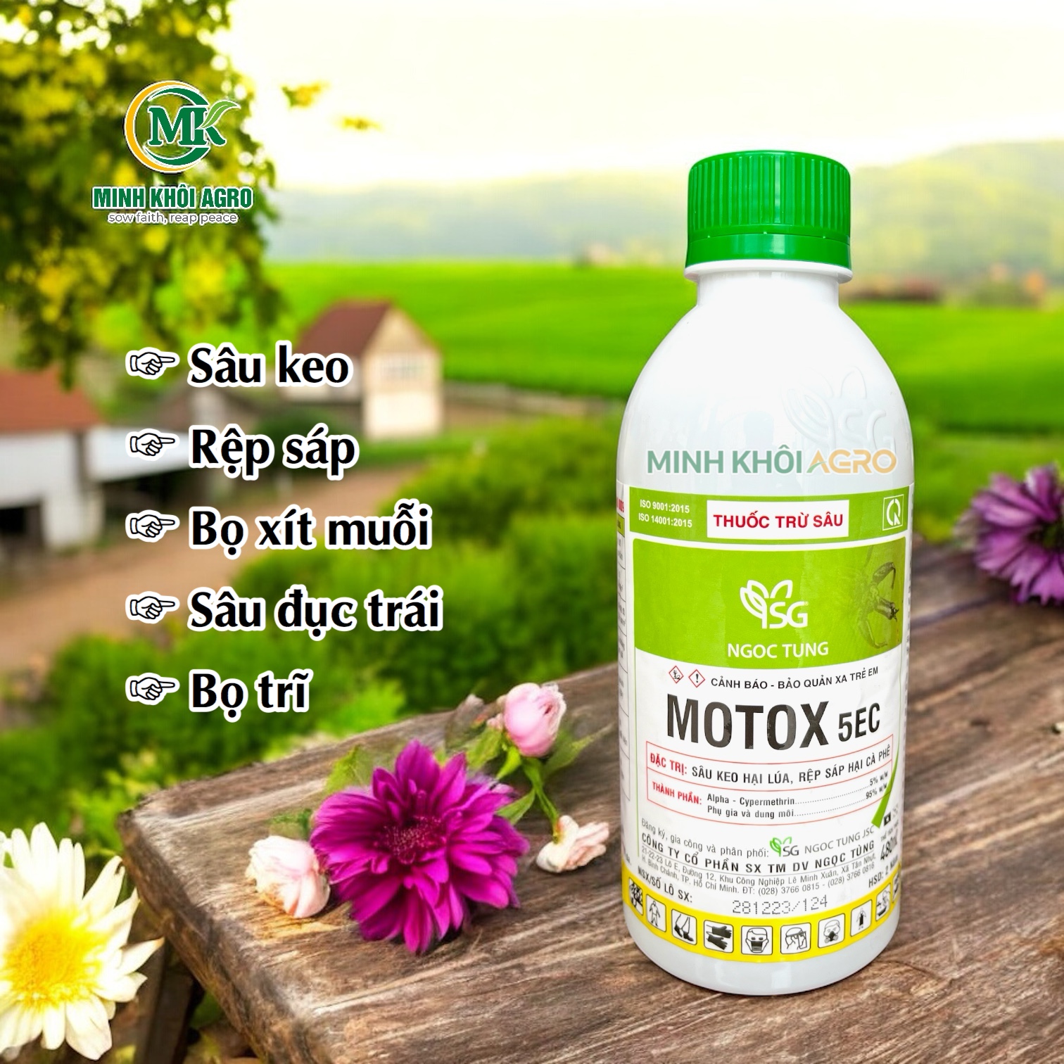 Thuốc trừ sâu Motox 5EC - Chai 480ml